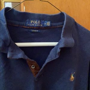 Polo brand, navy blue long sleeve polo